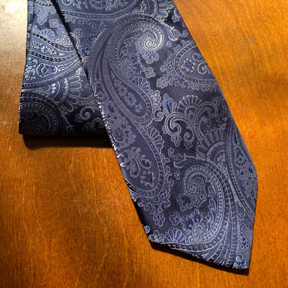 Blue Paisley Tie by Michael Kors